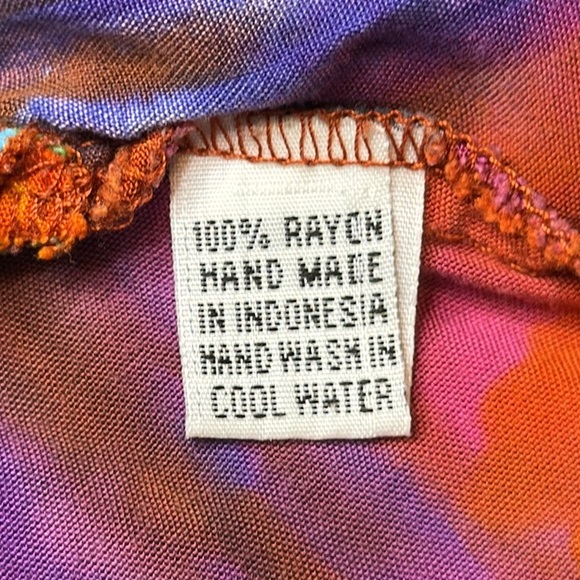 Hula Hula Hawaii Dragonfly Tie Dye Dress / Coverup (OS) - Picture 11 of 11